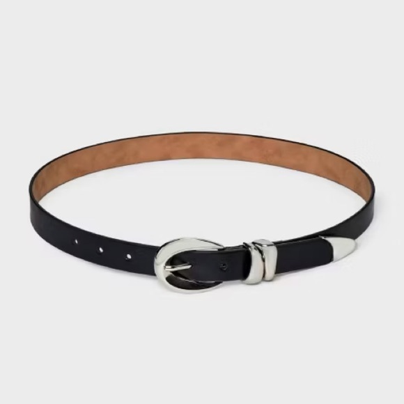 A New Day Women’s Belt | Black w/ Silver Buckle - Picture 3 of 4
